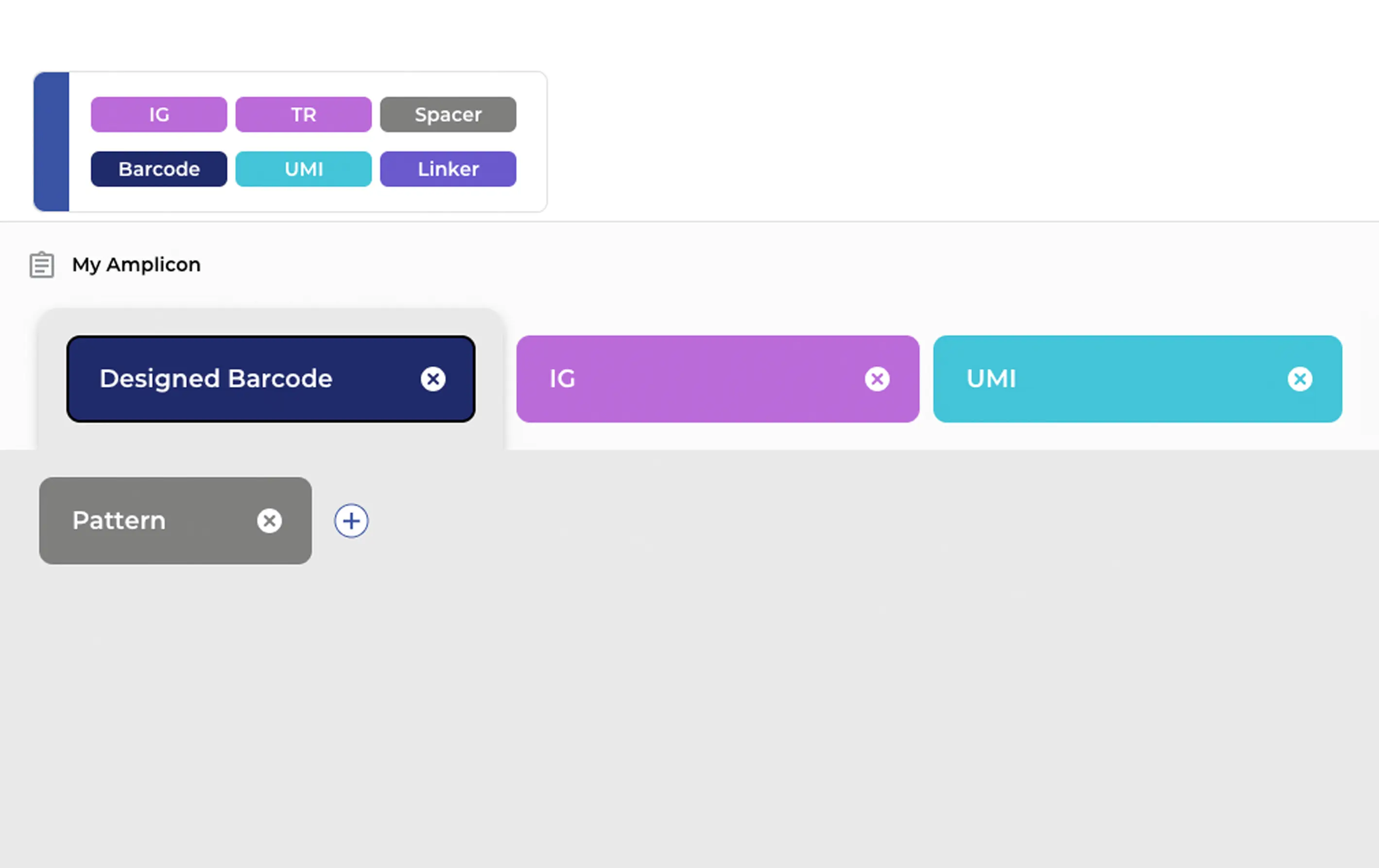 Amplicon builder annotating clones.